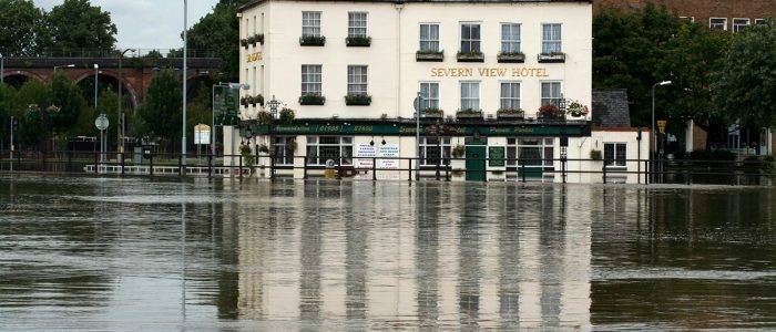 Flooded Severn View Hotel