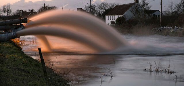 Pumping Out Flood Water