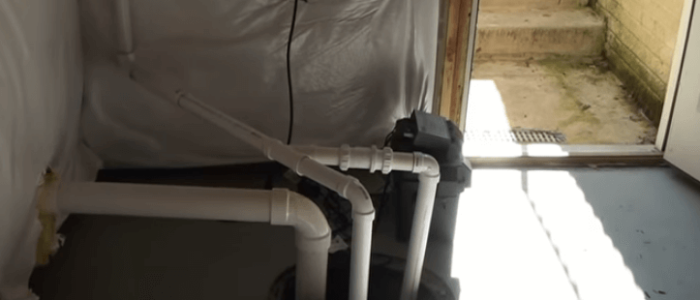 Basement Pump Plumbing Pipes