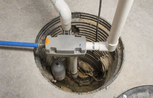 Basement Sump Pump System