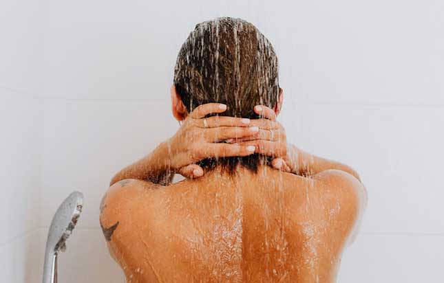 Woman Taking Shower