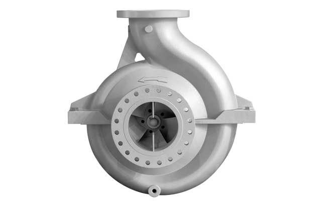 Cross Section Impeller Inside Centrifugal Pump