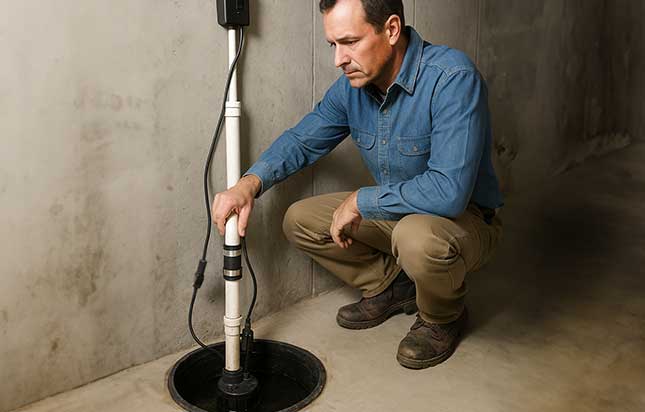 what to do if sump pump alarm goes off